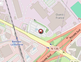 Carte de Hôtel B&b à Rennes