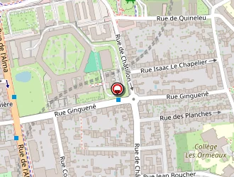 Carte de Nicolas Roussel à Rennes