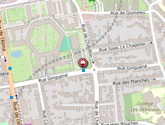 Carte de Prigent Gautier à Rennes