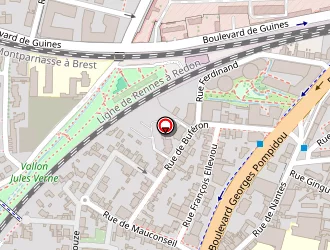 Carte de Atelier Saudray à Rennes