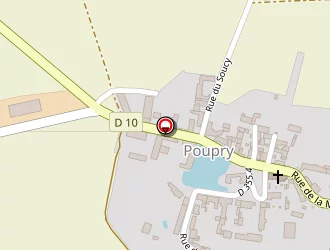 Carte de Mairie De Poupry à Poupry