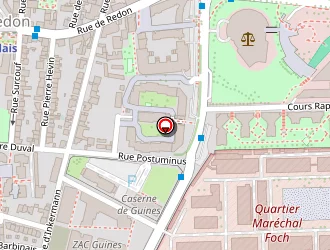 Carte de Association Ouvrière Des Compagnons Du Devoir à Rennes