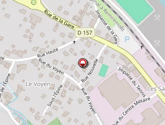 Carte de Court De Tennis à Pouxeux