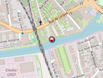 Carte de Actuel Coiff à Rennes