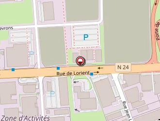 Carte de 35 Tour à Rennes