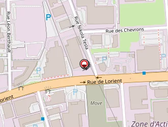 Carte de E.leclerc Drive à Rennes