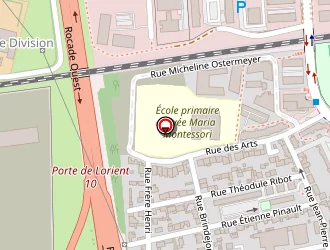 Carte de Centre De Tri Véolia à Rennes