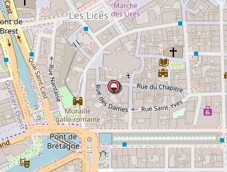 Carte de D.a.s.m (groupe Dacosta Sécurité) à Rennes