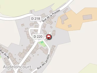 Carte de Simon Frédéric à Audeloncourt