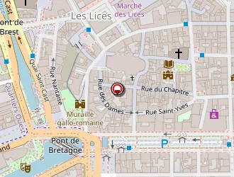 Carte de O Plus P Architectes à Rennes