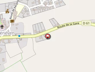 Carte de Stade Municipal à Quéménéven