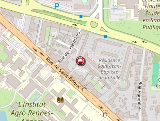 Carte de Agrocampus Ouest à Rennes
