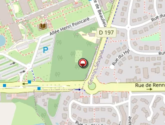 Carte de Hôtel Balladins à Rennes