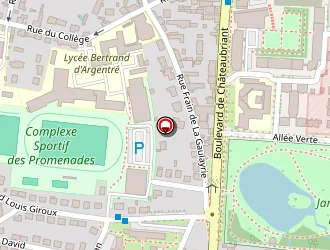 Carte de Complexe Sportif Du Lycée à Vitré