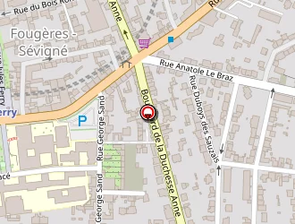 Carte de Lycée Jean Macé à Rennes