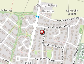 Carte de La Poste à Vezin-le-coquet