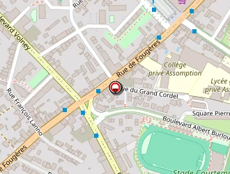 Carte de Espaces Intérieurs à Rennes