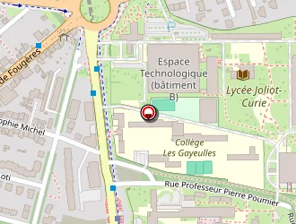 Carte de Lycée Chataubriand à Rennes