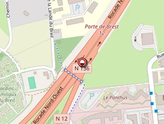 Carte de Top Campus à Rennes
