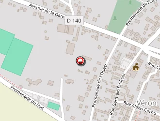 Carte de Stade La Croix St Jacques à Véron