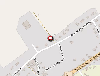 Carte de Le Fournil De Roudouallec à Roudouallec