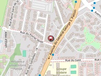 Carte de Patton Coiffure à Rennes