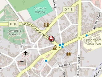 Carte de Huellou à Gourin