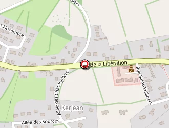 Carte de Lycee Saint-yves à Gourin