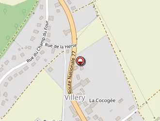 Carte de Wingering Thomaz à Villery