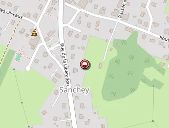 Carte de Bebât. Thermique à Sanchey