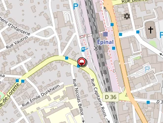 Carte de Chaussures Poussardin à Épinal