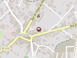 Carte de Parcours De Descente De Rivière à Andouillé