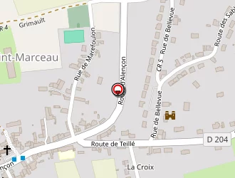 Carte de Terrain Mixte à Saint-marceau