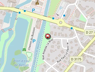 Carte de Netira à Betton