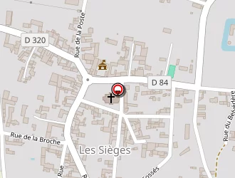 Carte de Les Rosiers De Cels à Sièges (les)