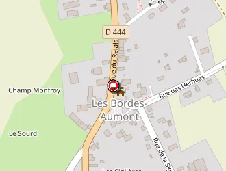 Carte de Salle Polyvalente à Bordes-aumont (les)