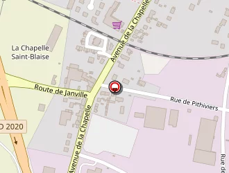 Carte de Bruneaux Bertrand à Toury