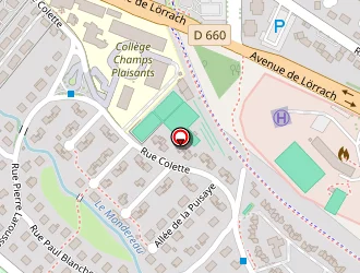 Carte de Stade Athlétisme à Sens