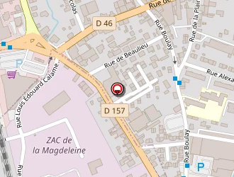 Carte de Ecole Mixte De Beaulieu à Golbey