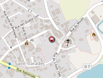 Carte de La Prévenchère à Saint-caradec