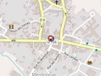 Carte de Boulangerie Gueho à Merdrignac