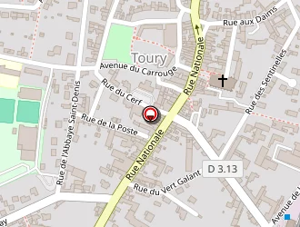 Carte de Ditta Rémi à Toury