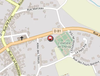 Carte de Pharmacie Berteigne à Chéroy