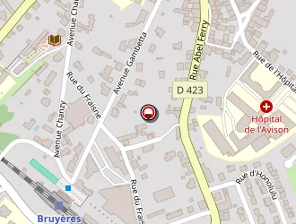 Carte de Aldi Marché à Bruyères