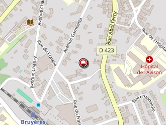 Carte de Circuit Pédestre De Vanémont à Bruyères