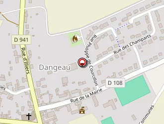 Carte de Relais De Poste Saint Jacques à Dangeau