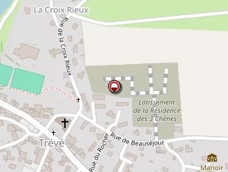 Carte de Boulodromes à Trévé