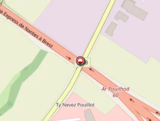 Carte de Kerhis à Châteaulin