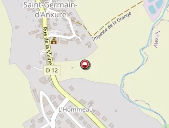 Carte de Fairen à Saint-germain-d'anxure