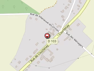 Carte de Les Servantières à Vallery